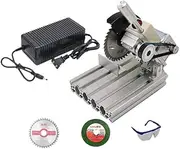 DIY Cutting Machine Mini Aluminum Alloy 4 inch Table Saw Household Cutter for Cutting Metal and Hardwood
