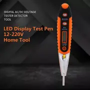 Digital Voltage Tester Detector Tool LED Display Test Pen 12-220V