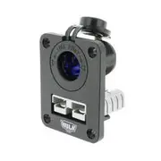 Hulk 4x4 Double Flush Mount Housing with 50A Anderson Plug And Acc Socket Blue Led - HU7005B