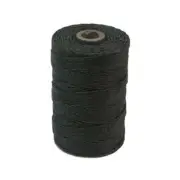 Irish Waxed Linen Thread Charcoal Gray 43663 (50gr, 100y) 4Ply 1mm Cord Crawford