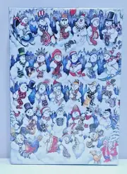 Springbok 60 Piece Jigsaw Puzzle Snowman Snowflake Gente de la nieve NEW Sealed
