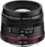 K-Mount HD DA 35mm f/2.8 Macro 35-35mm Fixed Lens for Pentax KAF Cameras (Limited Black)
