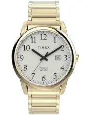 [Timex] Oversized Easy Reader Stainless Steel Watch in Gold