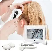 SUZLAZYR Skin Hair Analyzer, 7 Inch HD LCD Screen 50X/200X Skin Magnifier Professional Skin Analysis Machine Digital Hair Follicle Scalp Detector for Home Salon Use