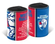 Western Bulldogs AFL TEAM SONG Beer Can Bottle Cooler Stubby Holder Cosy