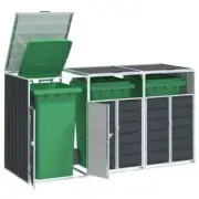 Triple Garbage Rubbish Waste Wheelie Bins Storage Shed Cover Enclosure