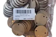PKG 200 LASER CUT WOODEN CIRCLE DISCS + 200 METAL "S" HOOKS FAMILY DATE BOARD