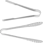 6pcs Stainless Steel Cutlery Small Tongs for Serving Food Mini Serving Tongs Cooking Utensils Sugar Cube Clip Sugar Clip Stainless Steel Silver