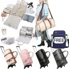 Couvelli Travel Garment Duffle Bag With Wheels Roller luggage With FREE 2 Bags