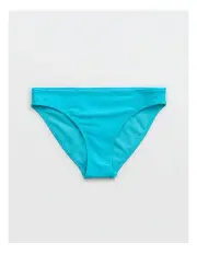 [Aerie] Shine Rib Full Coverage Bikini Bottom in Barbados