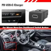 Charger USB-C Phone Quick Charging Socket Power Outlet For Nissan New Generation (for: Nissan)