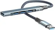 KONTONTY USB hub USB splitters USB Splitter for Laptop Networking USB a hub USB Expander USB Port Extension Cord Adapter USB Additional Ports for Laptop hub USB Aluminum Alloy USB Connector