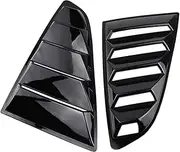 Car Tunning Panel Side Air Vent Cover Rear Quarter Window Louvers Spoiler Scoops Compatible with Ford Compatible with Mustang 2015-2020 Interior Stickers