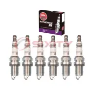 6 pcs NGK Ruthenium HX Spark Plugs for 2009-2010 Jeep Commander 3.7L V6 - gj