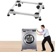 ALLWIN® TAFTA Adjustable Heavy Duty Front/Top Load Washing Machine Stand Trolley for 5kg, 5.5kg, 5.8kg, 6kg, 6.2kg, 6.5kg, 6.8kg, 7kg, 7.2kg, 7.5kg, 7.8kg, 8kg Capacity (Weight Lift Up to 44Kg)