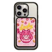 Snappy Cardholder Stand Cardholder Stand MagSafe Compatible PP Baby Lucky Cat Daruma Pink Snappy Cardholder Stand