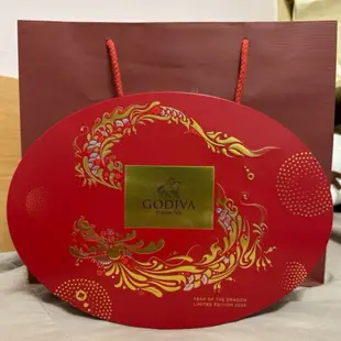 附品牌紙袋～GODIVA新年巧克力鐵盒24顆裝