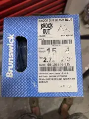 NEW - NIB 15lb Brunswick "KNOCK OUT" UNDRILLED