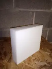 2" DELRIN NATURAL 7" X 7 1/2" CNC PLASTIC
