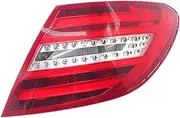 for Mercedes for Benz C Class W204 C180 C200 C220 C250 C260 C280 C300 2011 2012 2013 2014 Tail Lamp Reversing Lamp Tail Lamp Assembly (Color : Right Side-No Line)
