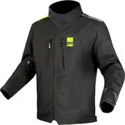 LS2 Titanium waterproof Ladies Motorcycle Textile Jacket, black-yellow, Size S for Women Black Yellow