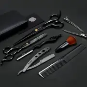 Professional Barber Scissors Kit - Hair Cutting Scissors, Thinning Shears, Bl...
