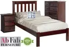 BANKSIA KING SINGLE BED FRAME LOW FOOT ONLY IN WALNUT
