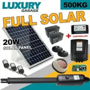 RITROX Farm RX1101 Full Solar Powered Single Swing Gate Opener 3x Remote Keypad