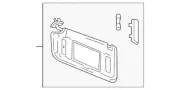 Genuine GM Light Titanium Passenger Side Sun Visor 23234082