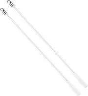 Cabilock 3sets Replacement Blinds Wand 12 Inch Vertical Blind Tilt Rod Plastic Opener Rod Hook for Window 2pcs*3