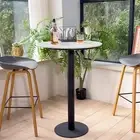 High-End round Bar Table, Small Kitchen Dining Table, Cocktail Table for Living
