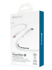 [iQuick] iQuick TPE Charging Date Cable Lightning to Type-C (1M White)