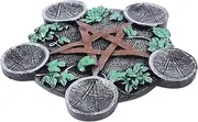 LIFKICH Menorah Altar Decoration Wedding Decor Candle Pentagram Ritual Prop Resin