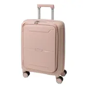 Pierre Cardin Cabin Front Opening Hard-Shell Travel Suitcase 54cm Blush
