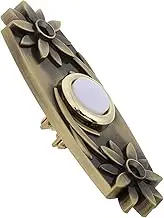 CLISPEED Retro Doorbell with Led Light Decorative Wired Door Chime Push Button for Home Hotel and Installation Vintage Design and Multipurpose Functionality