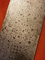 ALABAMA DAMASCUS STEEL BILLET BLANK,BLADE, KNIFE MAKING SUPPLIES - .110" Thick