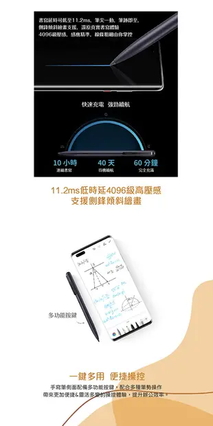 HUAWEI M-Pen 2 原廠觸控筆 (適用Mate 40/30系列) (7.3折)