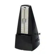 NEW Crown Traditional Mechanical Wind Up Pendulum Metronome with Bell (Black)