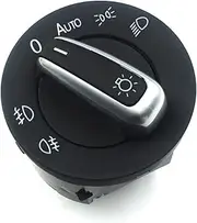 Headlight Switch and Auto Headlight Switch Sensor, for Golf, 5 6 MK5 MK6, for Tiguan, for Passat, B6 B7 CC, for Touran, for Jetta, MKV, for Touran, for Caddy, car Fog Light Switch(Old STYL
