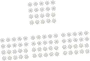 JECOMPRIS Snowflake Embellishments Charms for DIY Craft Accessories Unique Design for Clothing Bags Headwear More Delicate Snowflake Shape Safe Material
