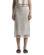 Peserico Sequined Midi Skirt