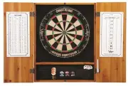 Viper Metropolitan Steel Tip Oak Dartboard Cabinet w/ FREE Shipping