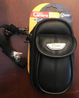 View Digital Camera Bag with Strap Zip Around Double Pocket Shoulder