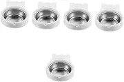 Gatuida 5pcs Wall Mounted Ashtray Towel Rack Smoke Organizer Clean Head Disposal Organiser Smoking Bar Shelves Ash Tray Bathroom Ashtray Wall Mounted Stainless Steel White