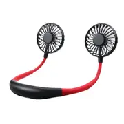 3 Speed Adjustable Hand Free Usb Personal Fan Aromatherapy Handheld Mini Led Headphone Design Neckband Hanging Cooler