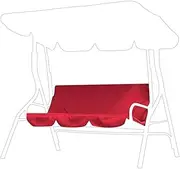 Patio Swing Cushion Cover Waterproof Swing Canopy Cover 3-Seat Chair Cover Hammock Protection Cover Outdoor Swing Cover for Outdoor(Red)