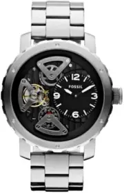 Fossil Men's Nate Skeleton Dial Watch ME1132