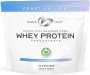 Muscle Feast Grass Fed Whey Protein Concentrate Hormone Free And Kosher Certified (5 Lbs, Unflavored)
