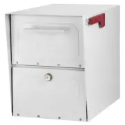 Oasis Classic White Extra Large Steel Locking Parcel Mailbox w/ Reinforced Lock
