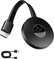 Wireless HDMI Display Adapter, Wireless HDMI 4K Dongle Supports 1080P HDR HDMI Screen Mirroring Display Dongle Adapter Connector Compatible with IOS Android Windows HDTV Monitor Projector